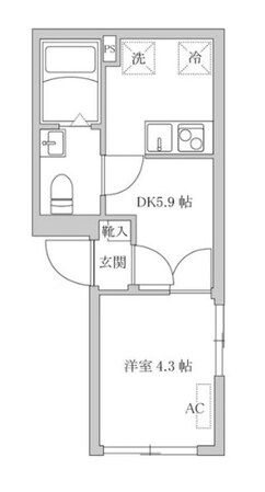 オレア浅草東の物件間取画像